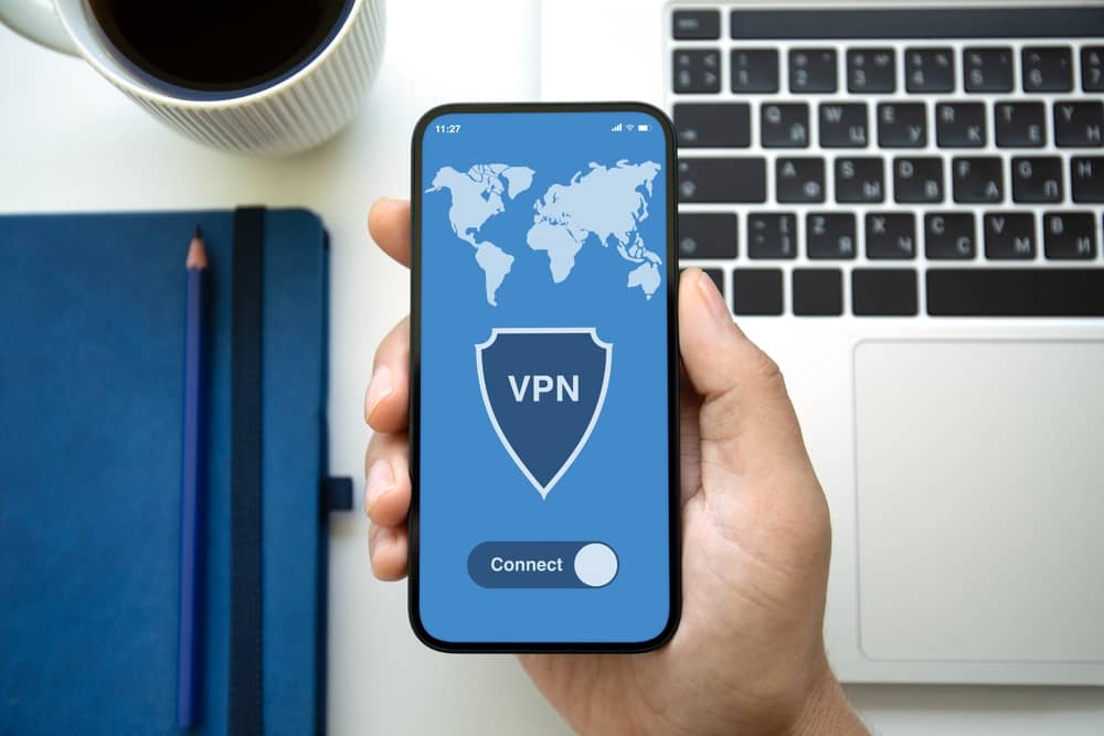 smartphone avec un VPN