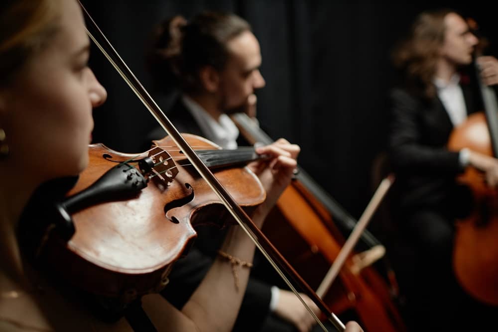 membres d'un orchestre diffusé sur France Musique