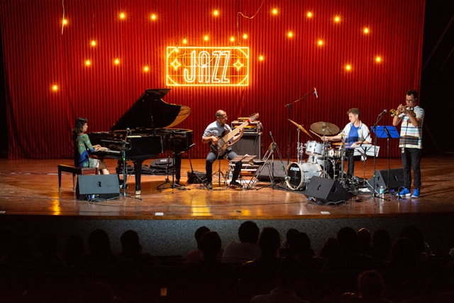 groupe de jazz se produisant au festival Jazz in Marciac