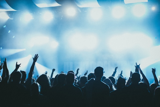 public lors d'un concert au Zénith Nantes Métropole