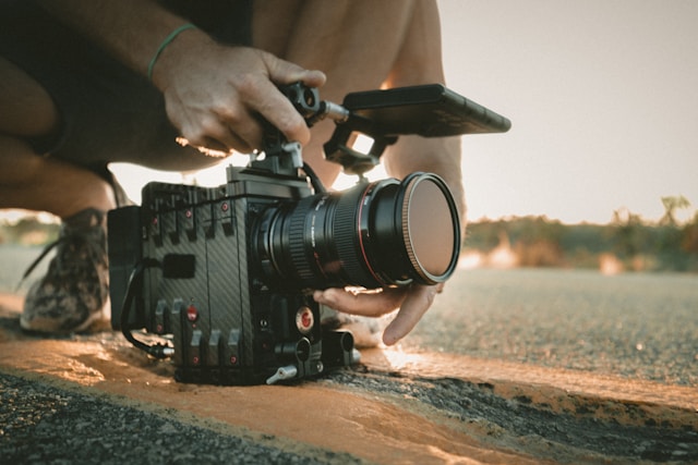 caméraman durant le tournage de l'émission Destination X
