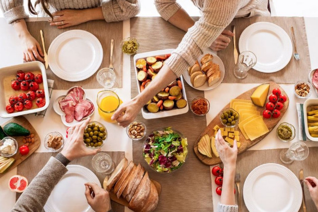 Dîner lors de l'émission Un dîner presque parfait